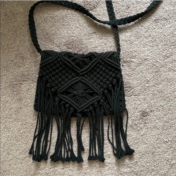 Mossimo Supply Co. Handbags - Macrame Fringe Crossbody Purse